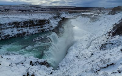Gullfoss in winter