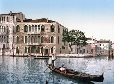 Grand Canal, Venice (photochrom, c. 1900)